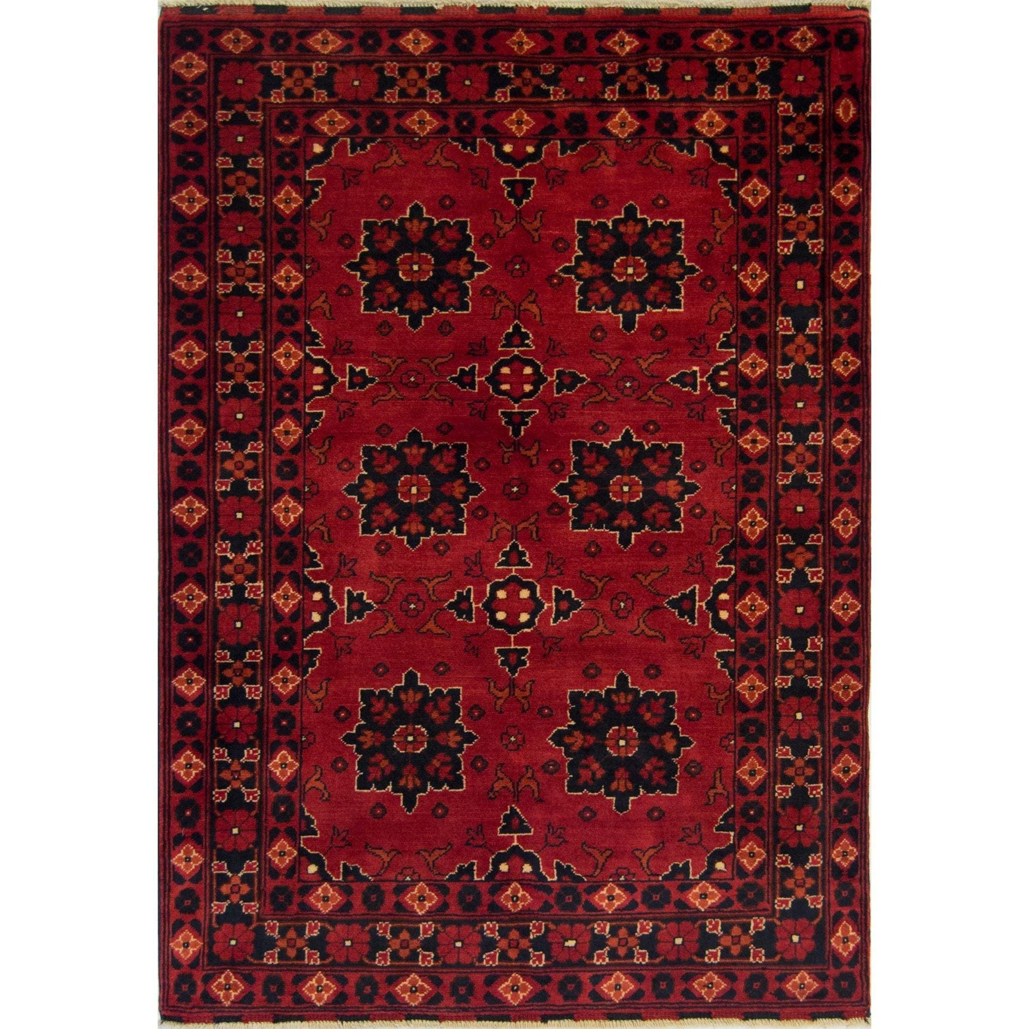 Fine Hand-knotted 100% Wool Khal Mohammadi Small Rug 100cm x 143cm