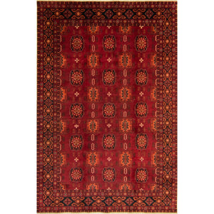 Fine Hand-knotted Afghan Khal Mohammadi Rug 200cm x 297cm