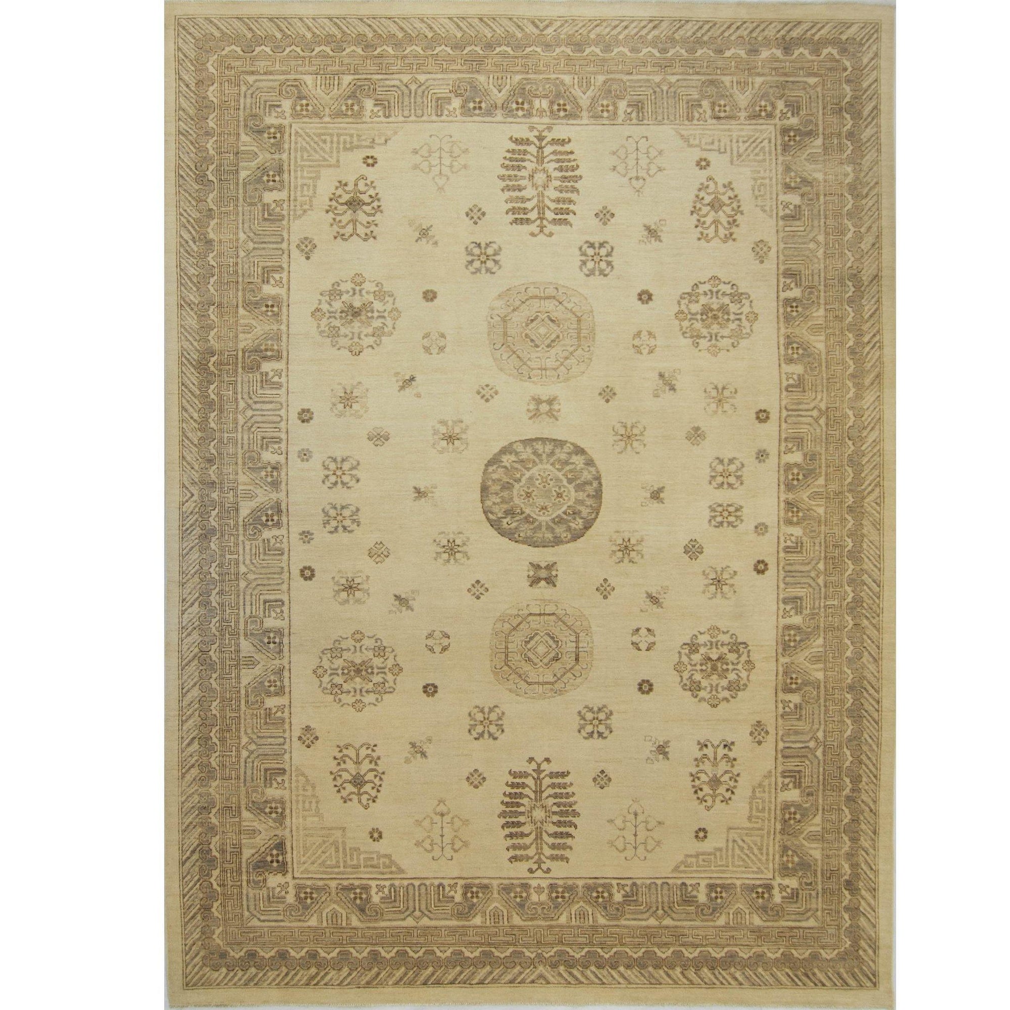 Hand-knotted Wool Khothan Rug 297cm x 420cm