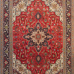 Super Fine Hand-knotted Wool & Silk Tabriz Persian Rug 307cm x 404cm
