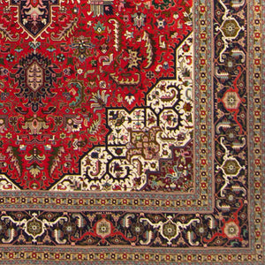 Super Fine Hand-knotted Wool & Silk Tabriz Persian Rug 307cm x 404cm