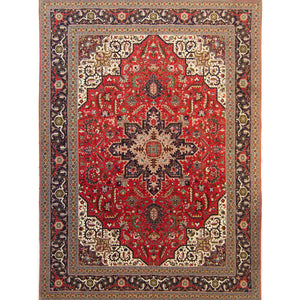 Super Fine Hand-knotted Wool & Silk Tabriz Persian Rug 307cm x 404cm