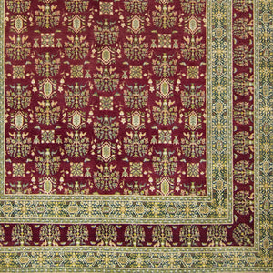 Fine Hand-knotted Wool and Silk Tabriz Rug 185cm x 282cm