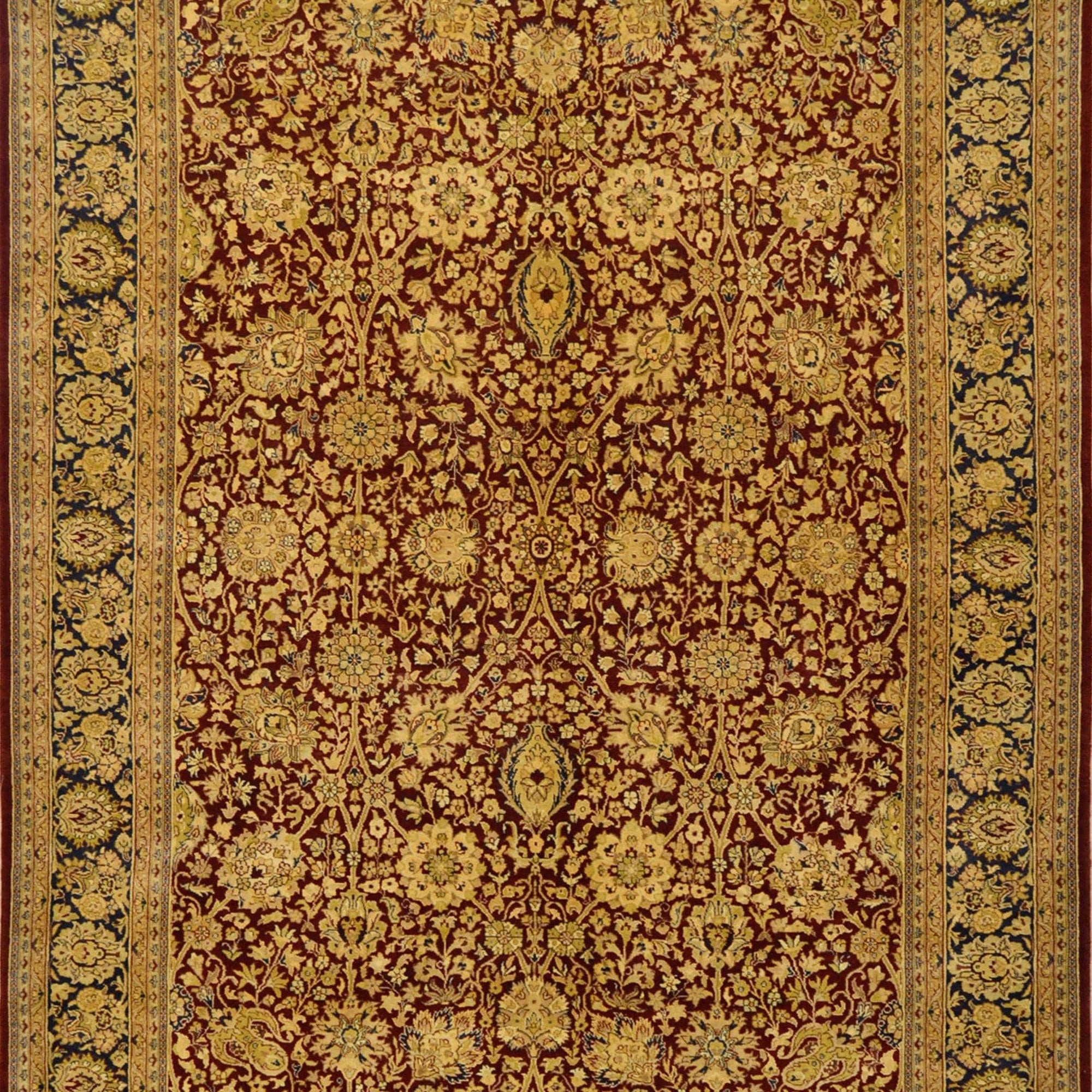Fine Hand-knotted Wool Kashan Rug 183cm x 275cm