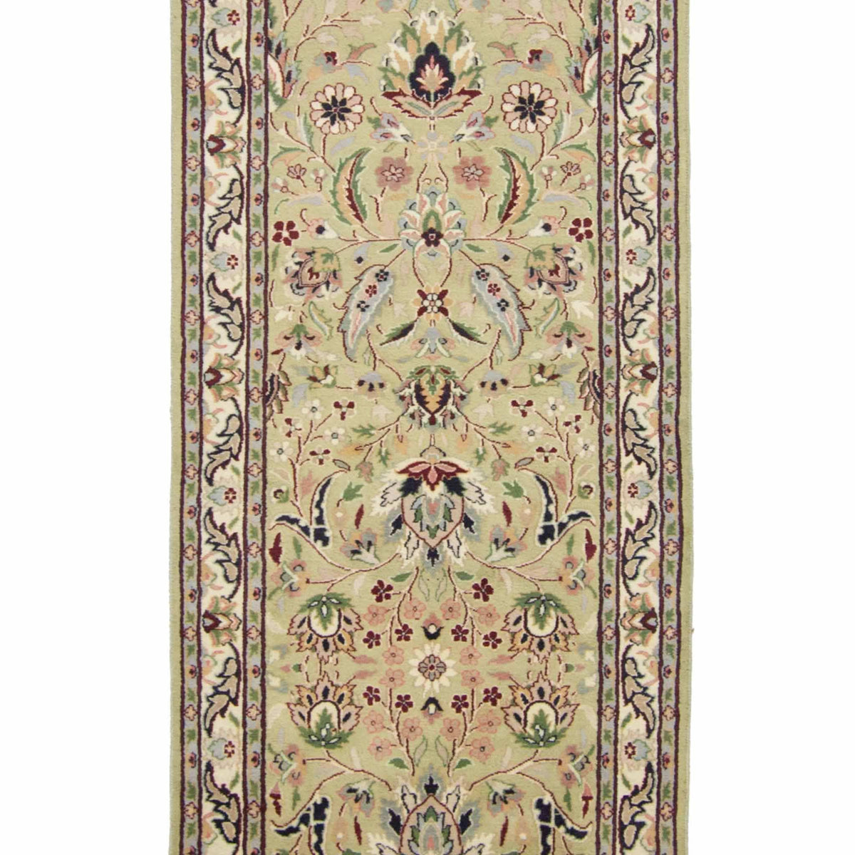 Fine Hand-knotted Kashan Runner 76cm x 370cm