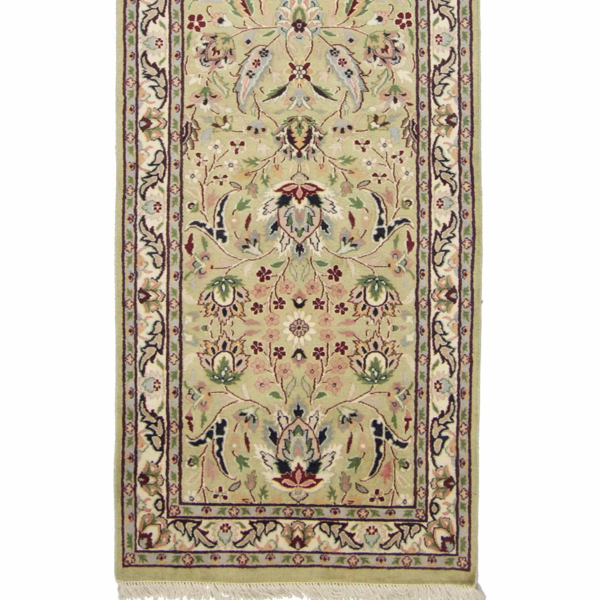 Fine Hand-knotted Kashan Runner 76cm x 370cm