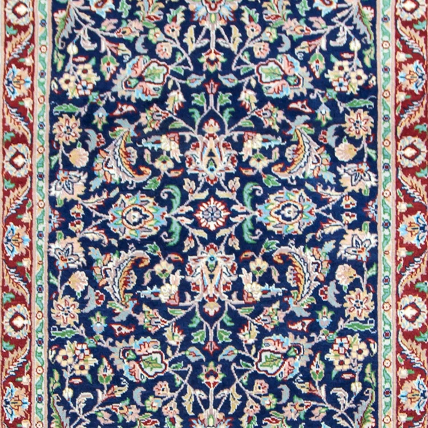 Fine Hand-knotted Kashan Wool Hallway Runner 74cm x 307cm