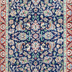 Fine Hand-knotted Wool Traditional Hallway Runner 79cm x 304cm