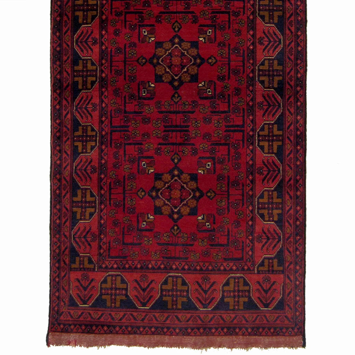 Fine Hand-knotted Afghan Khal Mohammadi Runner 80cm x 974cm