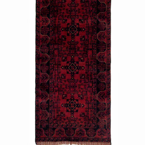 Hand-knotted 100% Wool Khal Mohammadi Runner 79cm x 962cm