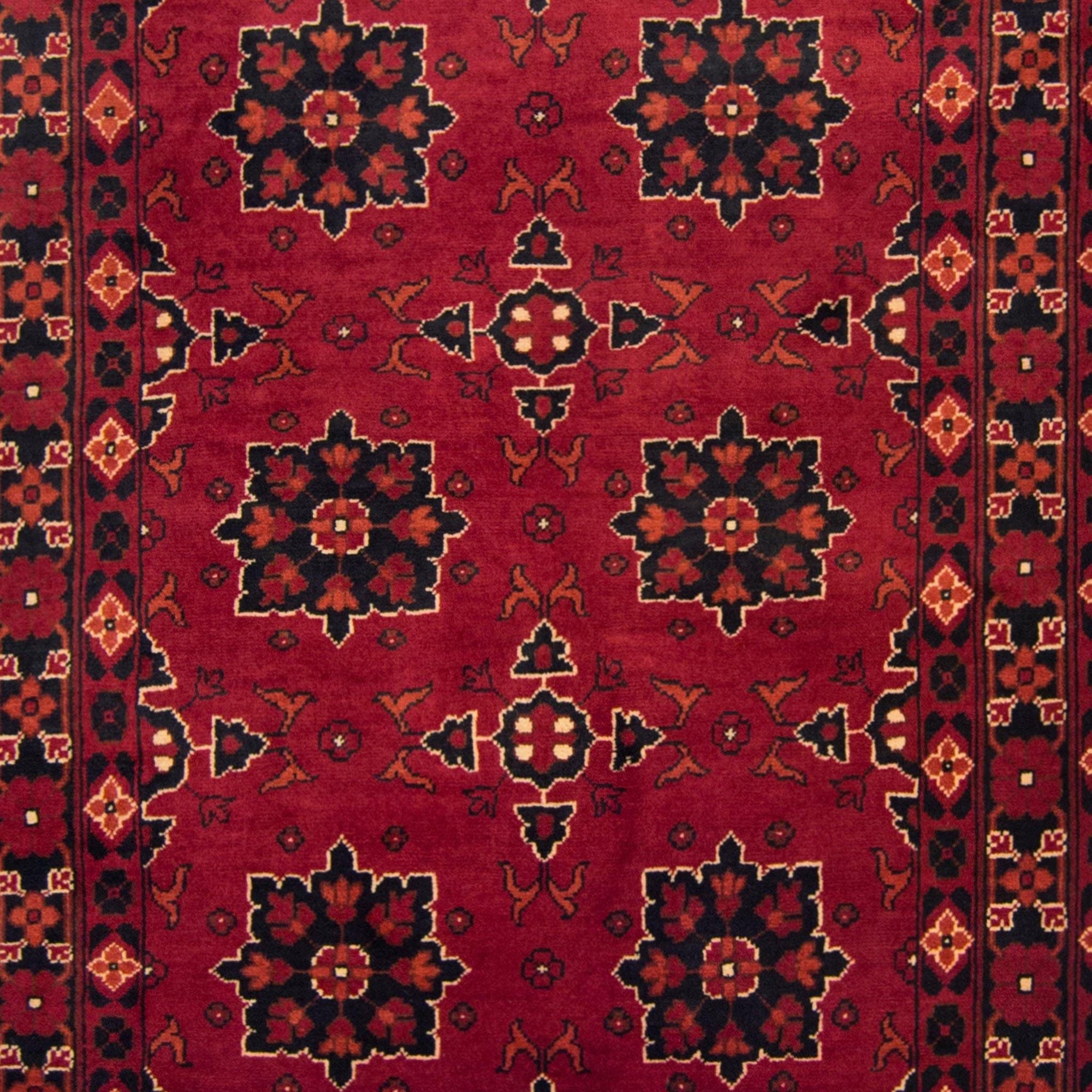 Afghan Hand-knotted Wool Tribal Khal Mohammadi Rug 108cm x 154cm