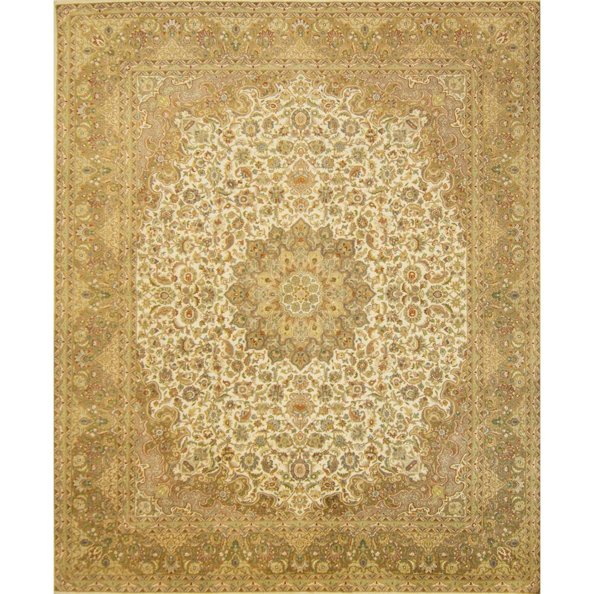 Super Fine Wool &amp; Silk Kerman Rug 246cm x 313cm