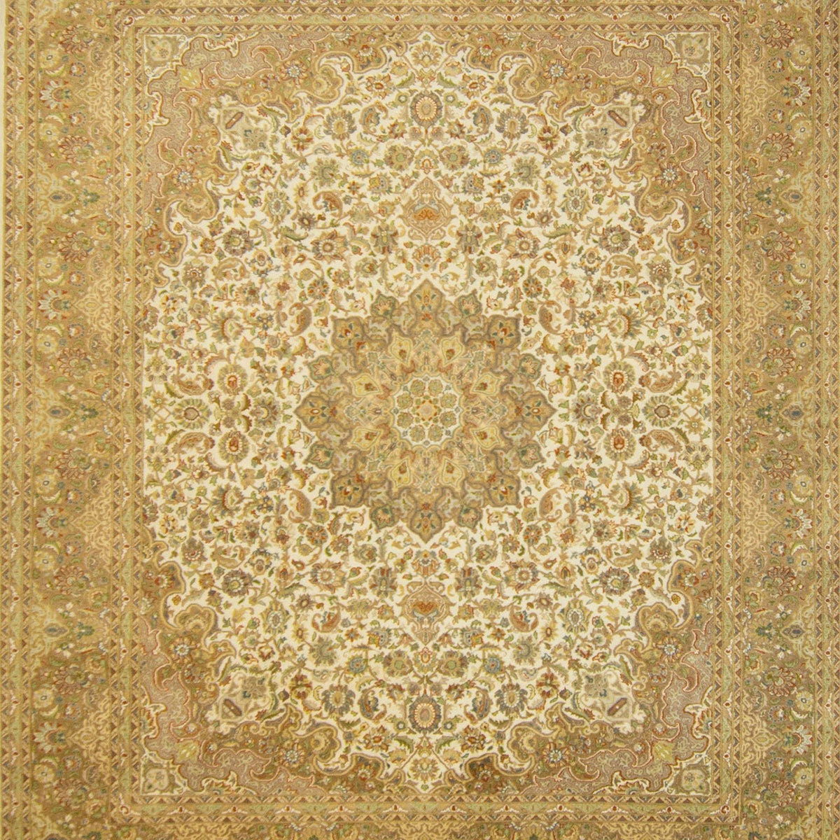 Super Fine Wool &amp; Silk Kerman Rug 246cm x 313cm