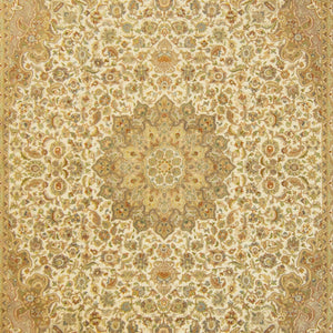 Super Fine Wool & Silk Kerman Rug 246cm x 313cm