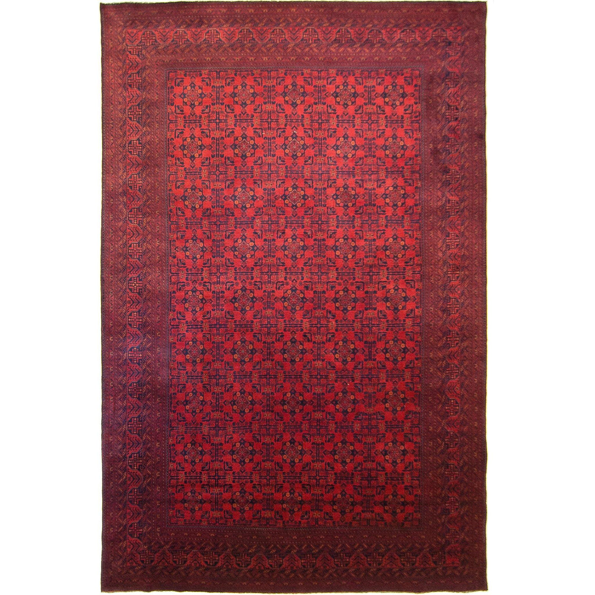 Afghan Tribal Hand-knotted Wool Khal Mohammadi Rug 298cm x 487cm