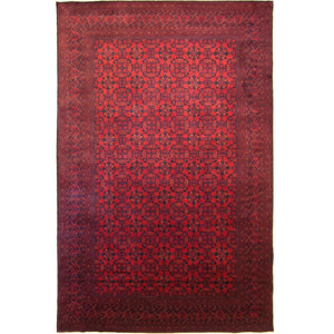 Afghan Tribal Hand-knotted Wool Khal Mohammadi Rug 298cm x 487cm