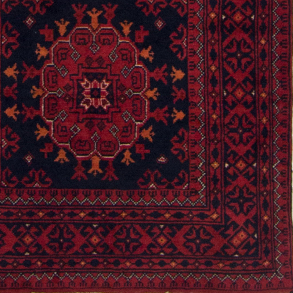 Hand-knotted 100% Wool Khal Mohammadi Hallway Runner 73cm x 3.4cm