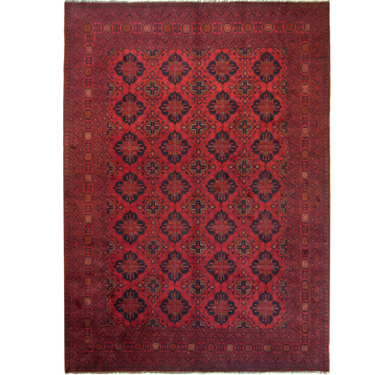 Hand-knotted Wool Tribal Rug 201cm x 292cm