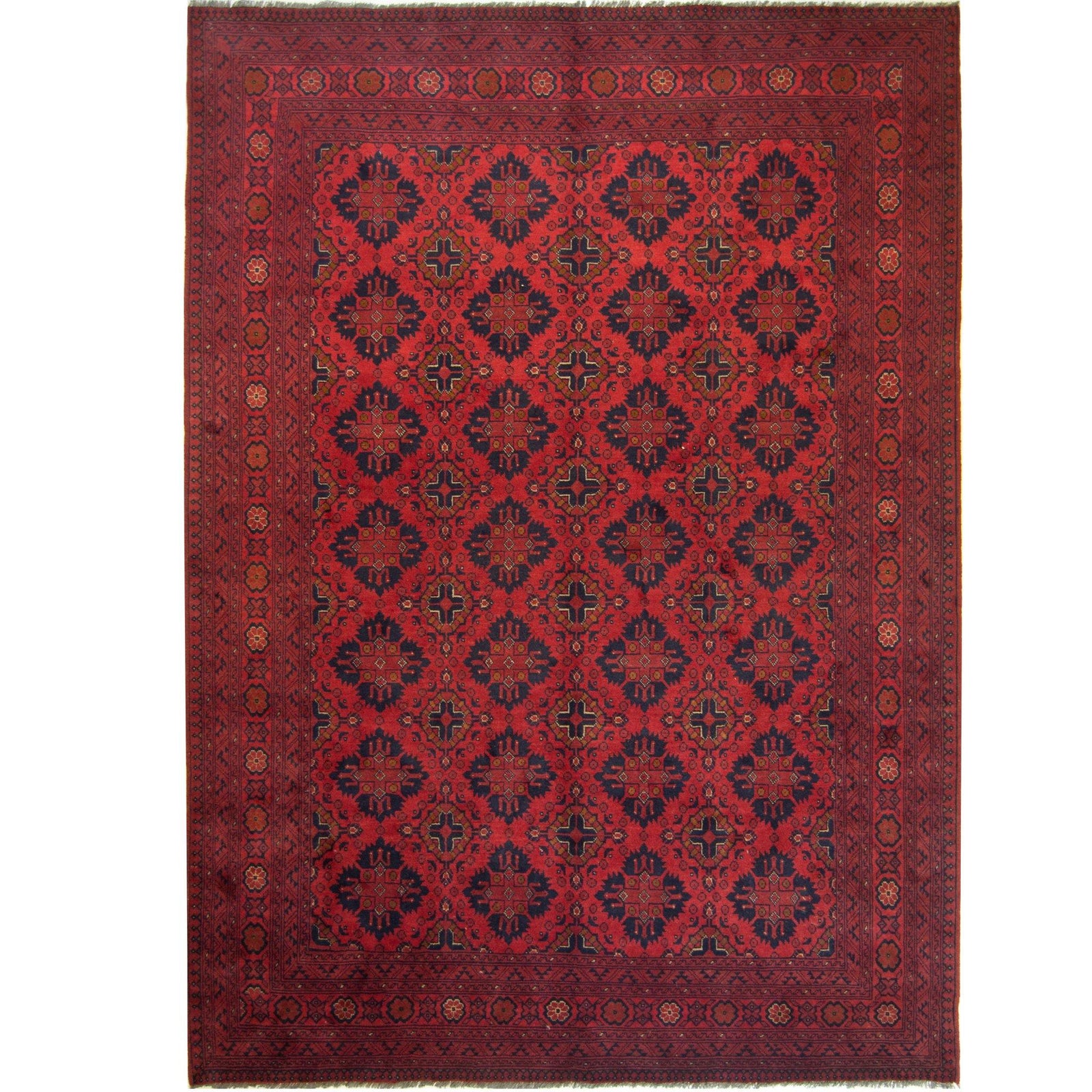 Hand-knotted Wool Tribal Rug 201cm x 292cm