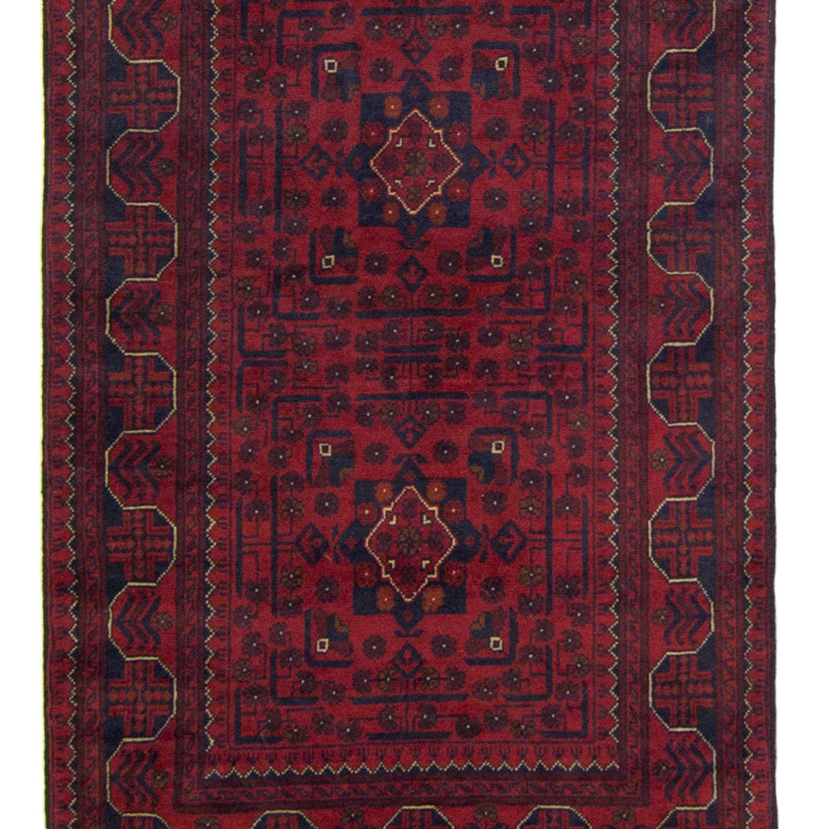 Hand-knotted Tribal 100% Wool Afghan Khal Mohammadi Runner 80cm x 577cm