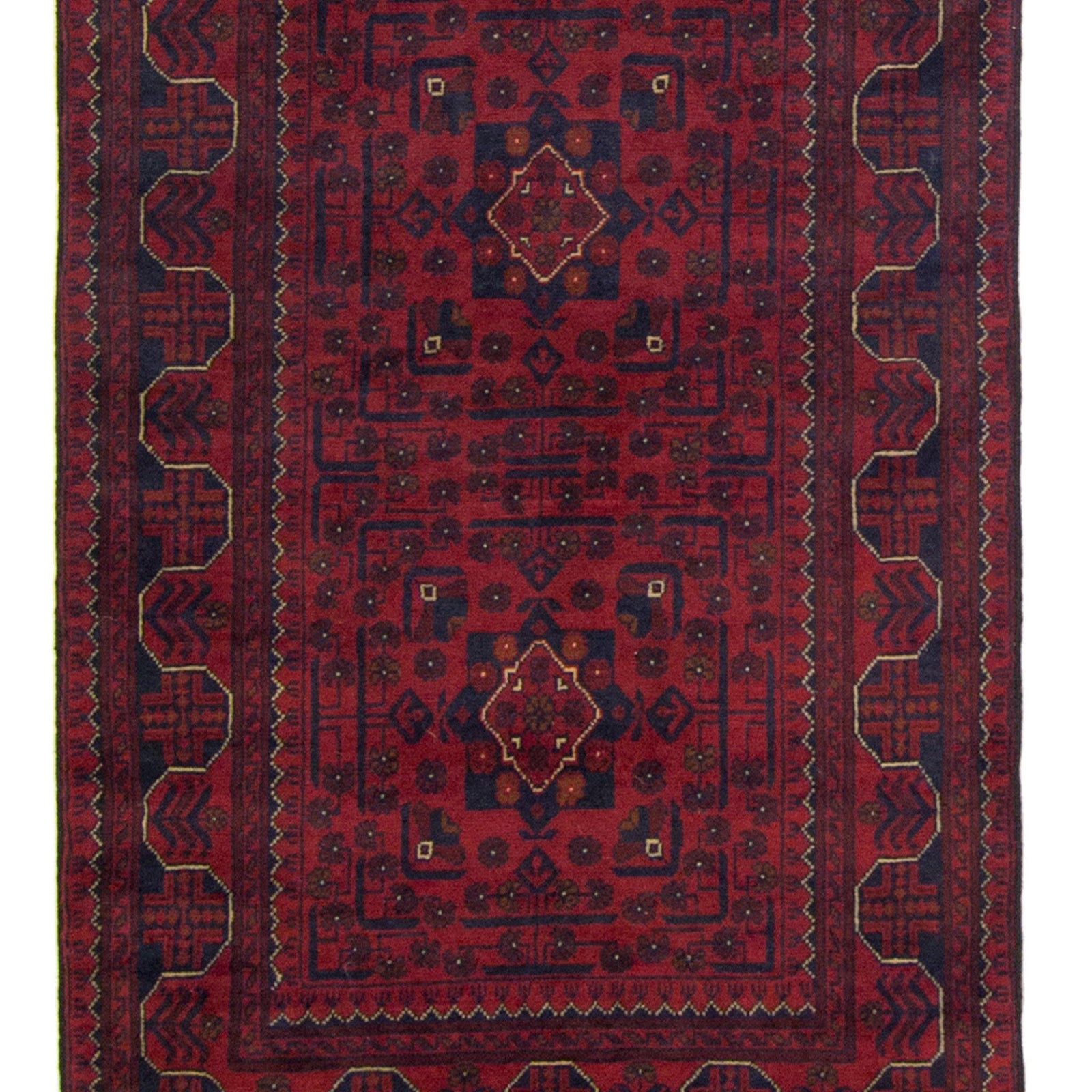 Hand-knotted Tribal 100% Wool Afghan Khal Mohammadi Runner 80cm x 577cm