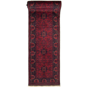 Fine Hand-knotted 100% Wool Khal Mohammadi Hallway Runner 80cm x 598cm