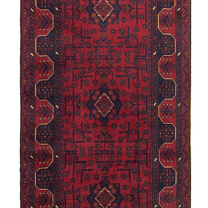 Fine Hand-knotted 100% Wool Khal Mohammadi Hallway Runner 80cm x 598cm