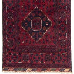 Hand-knotted 100% Wool Afghan Khal Mohammadi Hallway Runner 78cm x 573cm