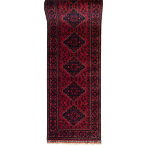 Hand-knotted Tribal 100% Wool Khal Mohammadi Runner 78cm x 780cm