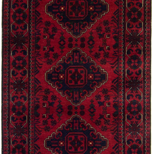 Hand-knotted Tribal 100% Wool Khal Mohammadi Runner 78cm x 780cm