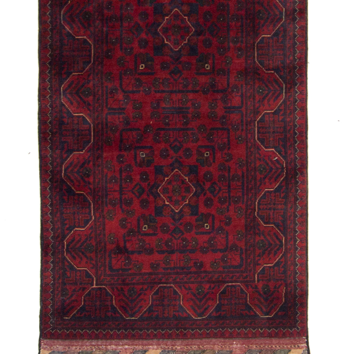 Hand-knotted 100% Wool Khal Mohammadi Runner 79cm x 968cm