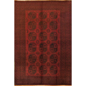 Vintage Hand-knotted 100% Wool Turkmen 207cm x 289cm