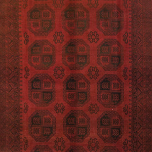 Vintage Hand-knotted 100% Wool Turkmen 207cm x 289cm