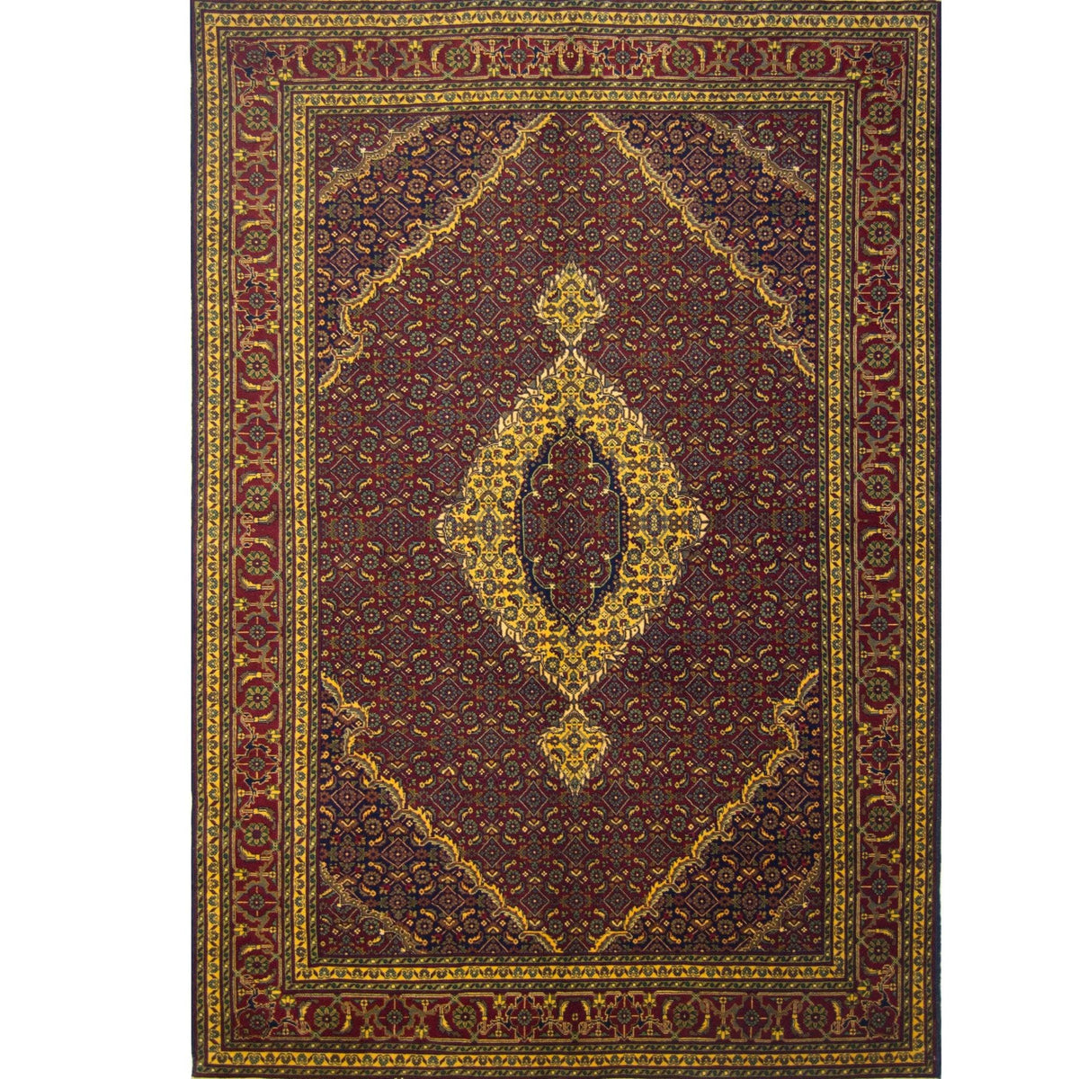 Fine Hand-knotted Wool Afghan Mahi Rug 199cm x 298cm