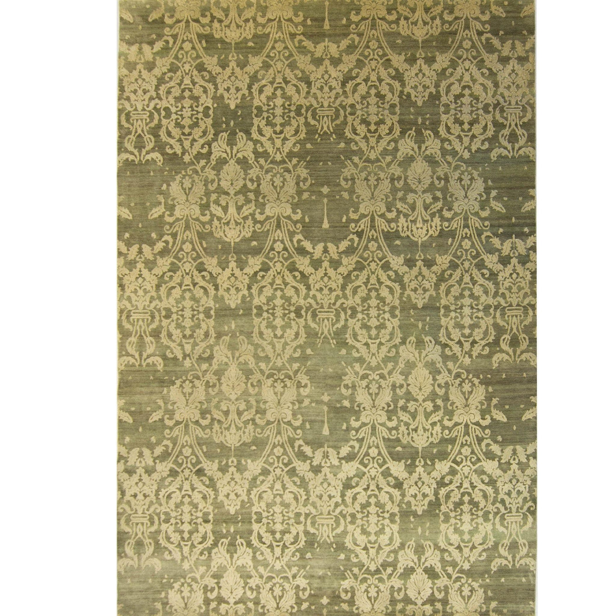 Fine Modern Hand-knotted Wool &amp; Silk Ushak Rug 272cm x 336cm