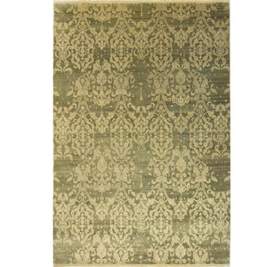Fine Modern Hand-knotted Wool & Silk Ushak Rug 272cm x 336cm