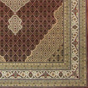 Super Fine Hand-knotted Wool and Silk Tabriz - Mahi Rug 203 cm x 300 cm