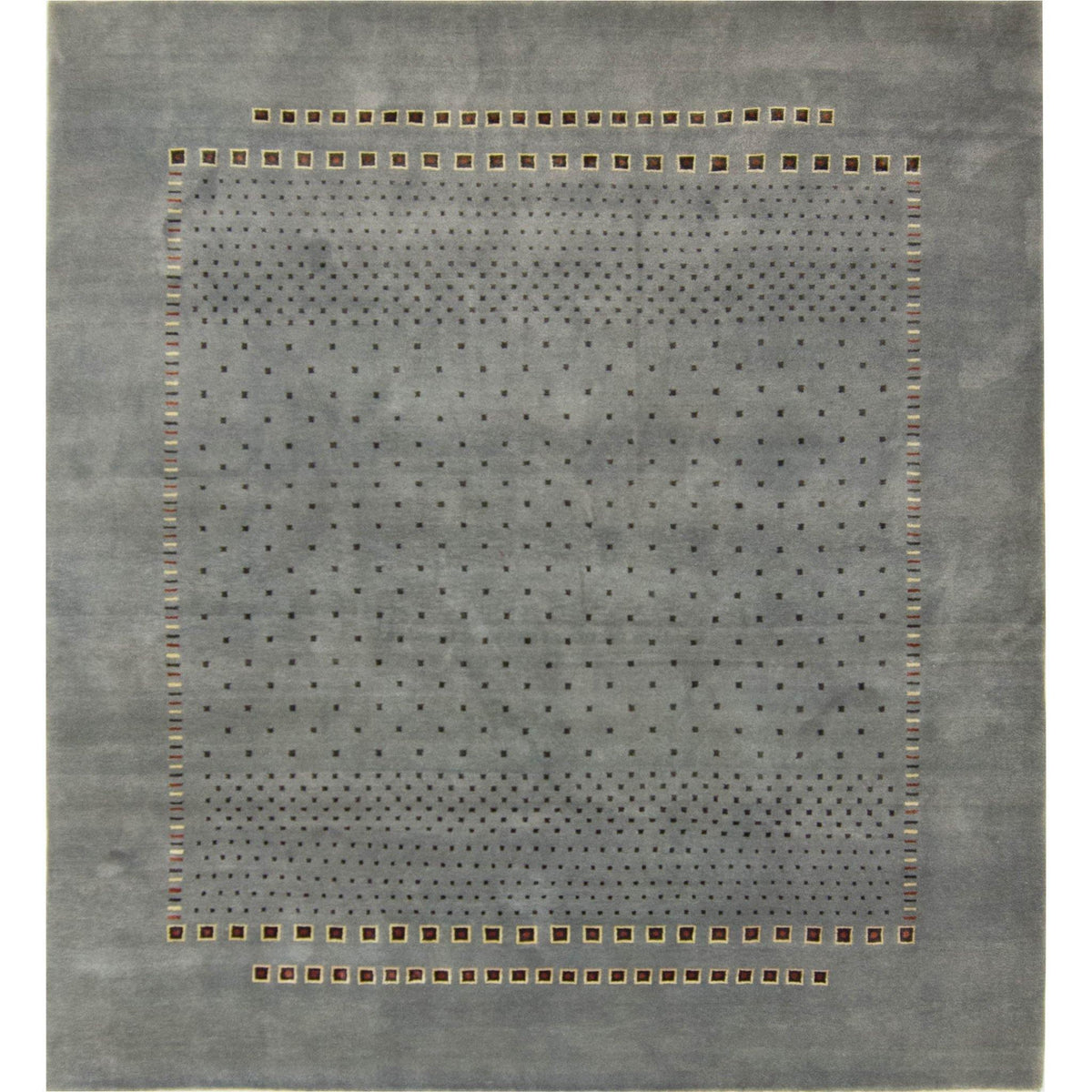 Fine Hand-knotted Wool &amp; Silk Loribaft - Gabbeh Rug 246cm x 256cm