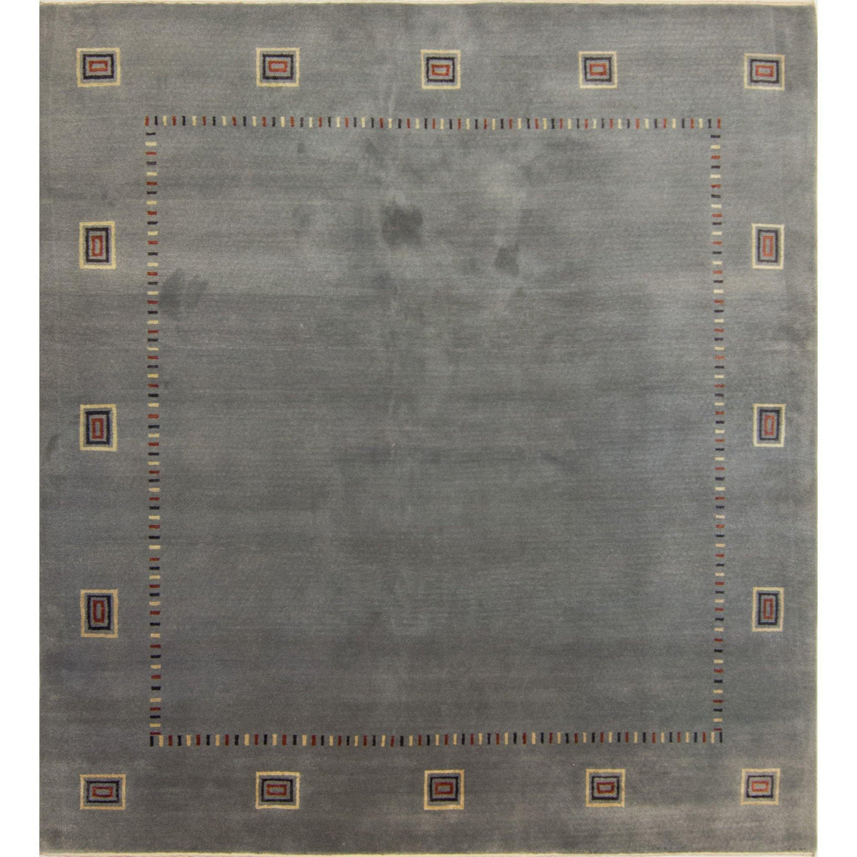 Fine Hand-knotted Wool &amp; Silk Loribaft - Gabbeh Rug 237cm x 254cm