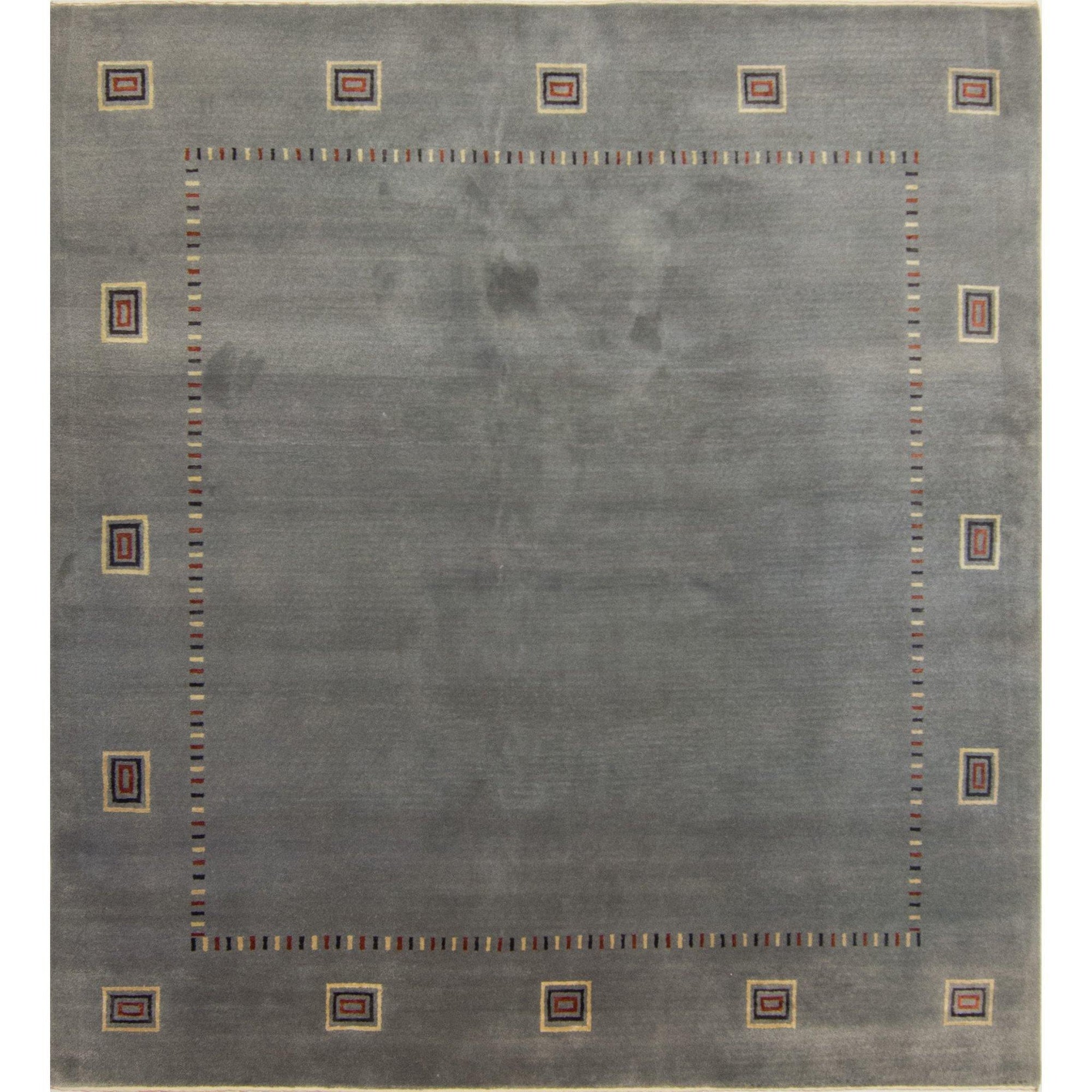 Fine Hand-knotted Wool & Silk Loribaft - Gabbeh Rug 237cm x 254cm