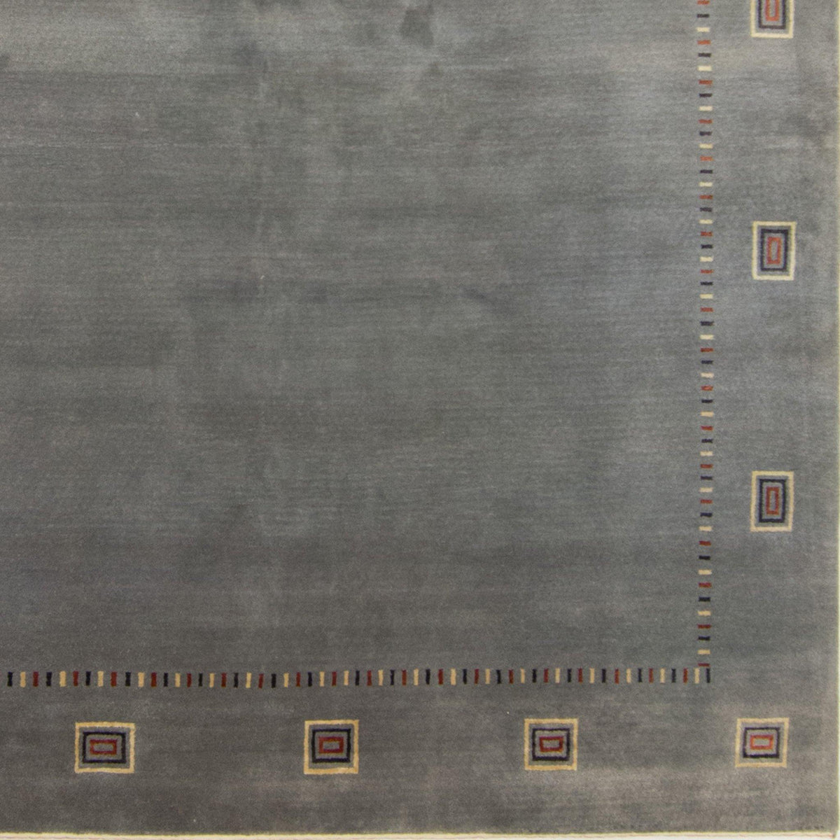 Fine Hand-knotted Wool &amp; Silk Loribaft - Gabbeh Rug 237cm x 254cm