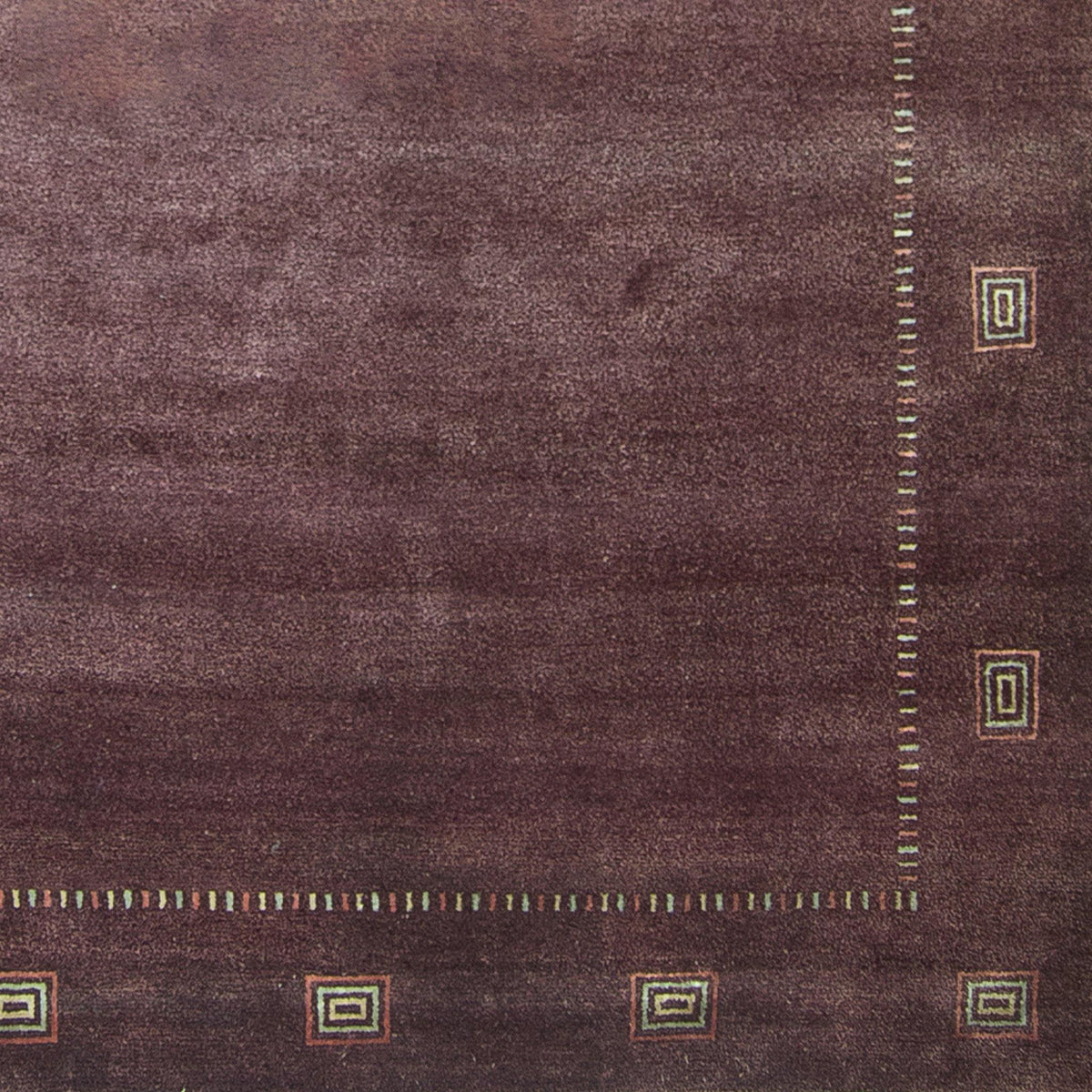 Fine Hand-knotted Wool &amp; Silk Loribaft - Gabbeh Rug 204cm x 305cm