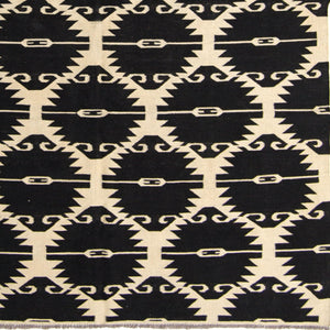 Modern Hand-woven 100% Wool Chobi Kilim Rug 184cm x 235cm