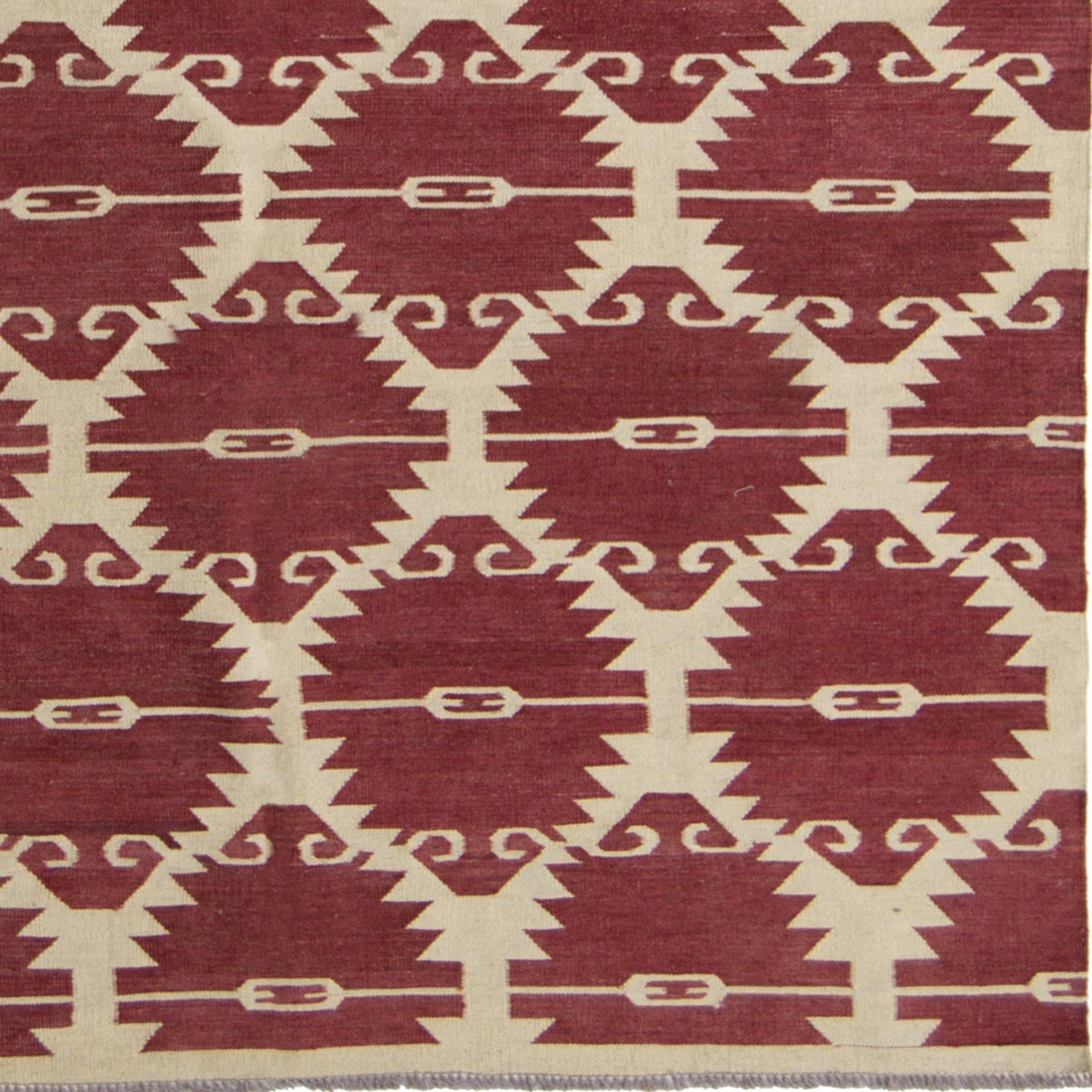 Modern Hand-woven 100% Wool Chobi Kilim Rug 191cm x 238cm