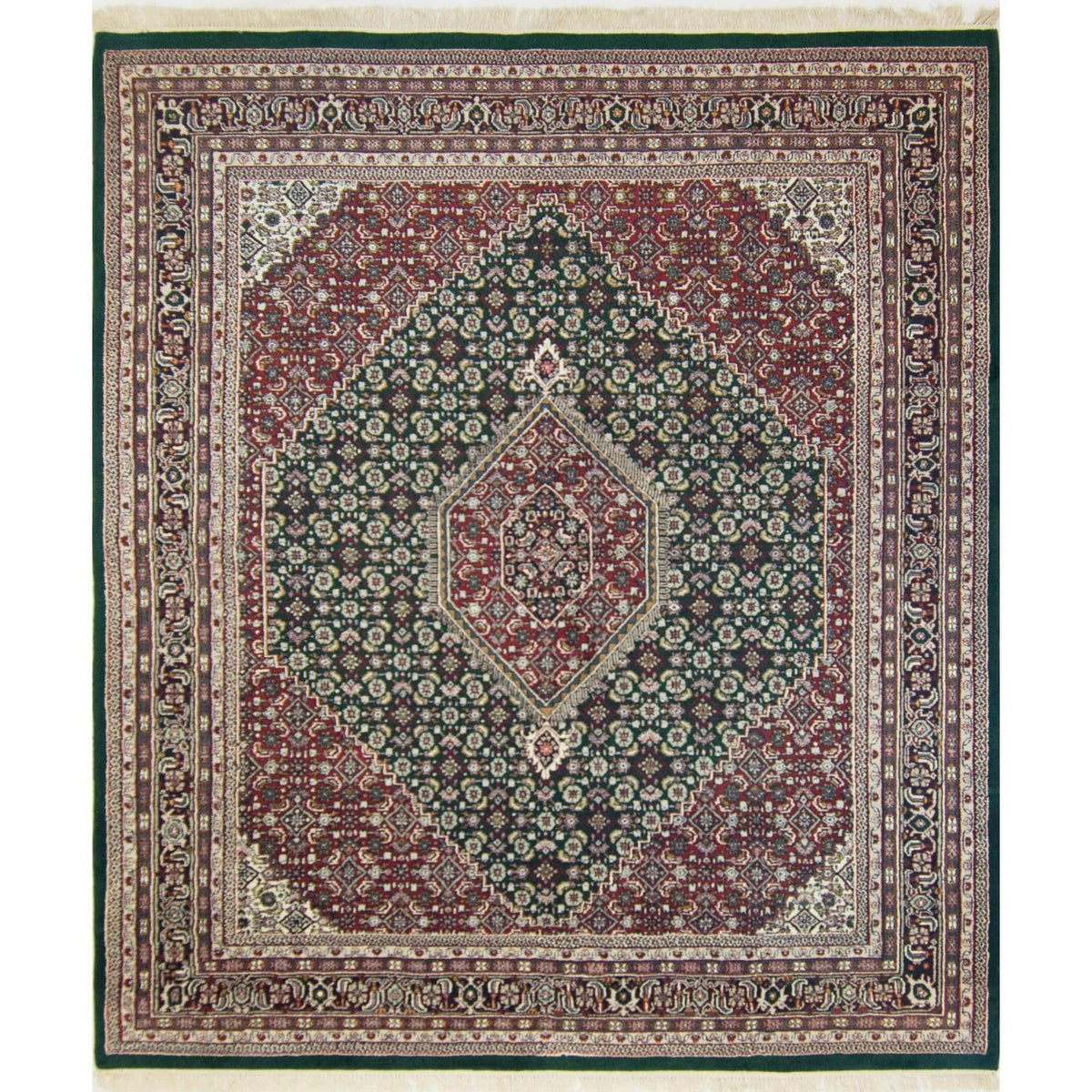 Hand-knotted Wool Bijar Rug 259cm x 299cm