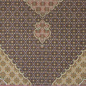 Super Fine Hand-knotted Persian Wool and Silk Tabriz - Mahi Rug 205 cm x 296 cm