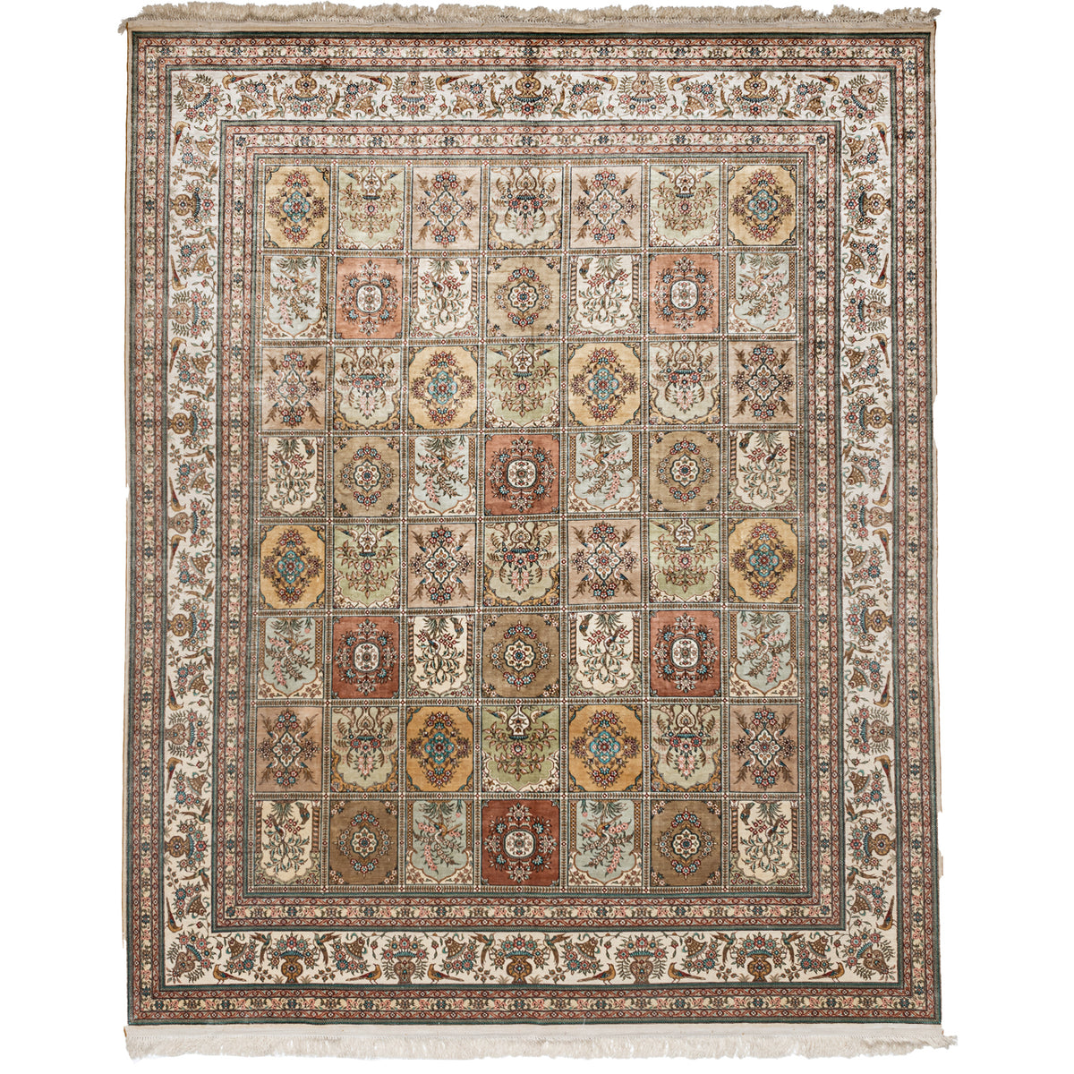 Fine Handmade Silk Rug 244cm x 305cm