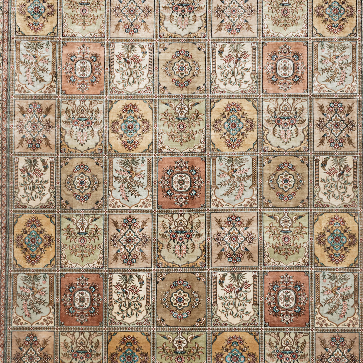 Fine Handmade Silk Rug 244cm x 305cm