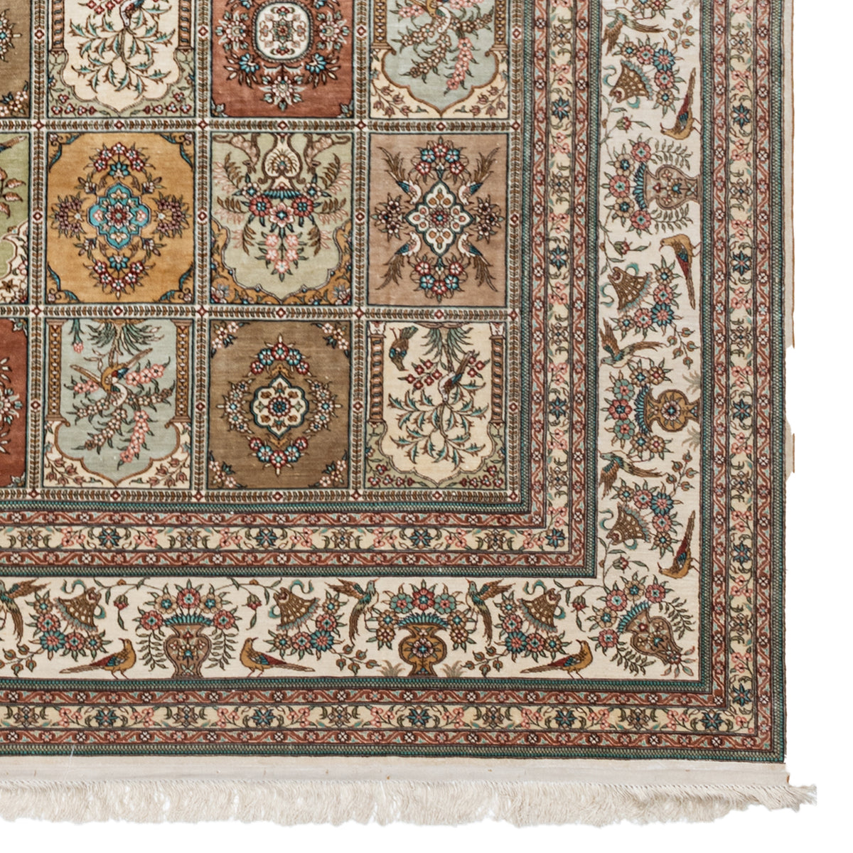 Fine Handmade Silk Rug 244cm x 305cm
