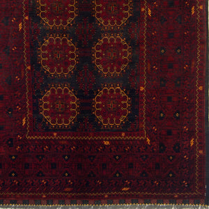 Fine Hand-knotted 100% Wool Afghani Turkmen Small Rug 99cm x 140cm